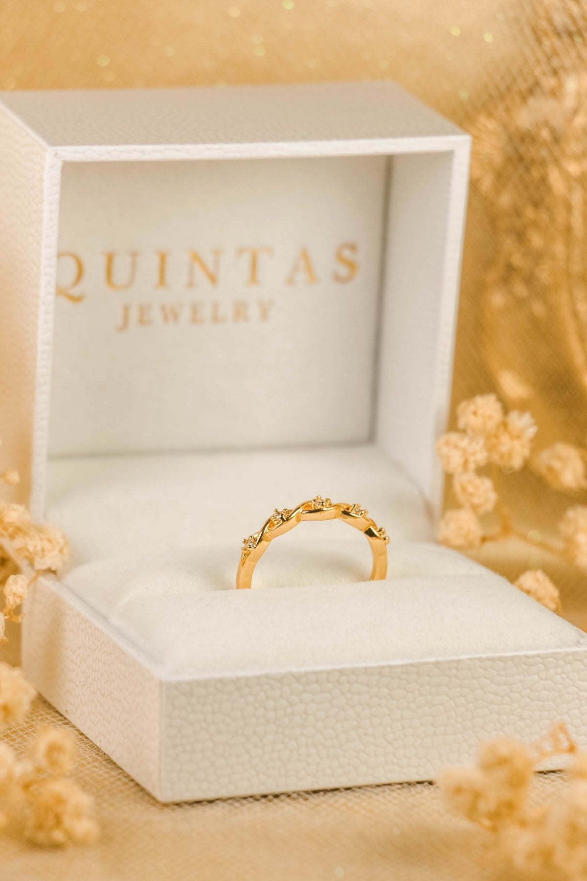 Elise Twisted Vine Ring (Adjustable)