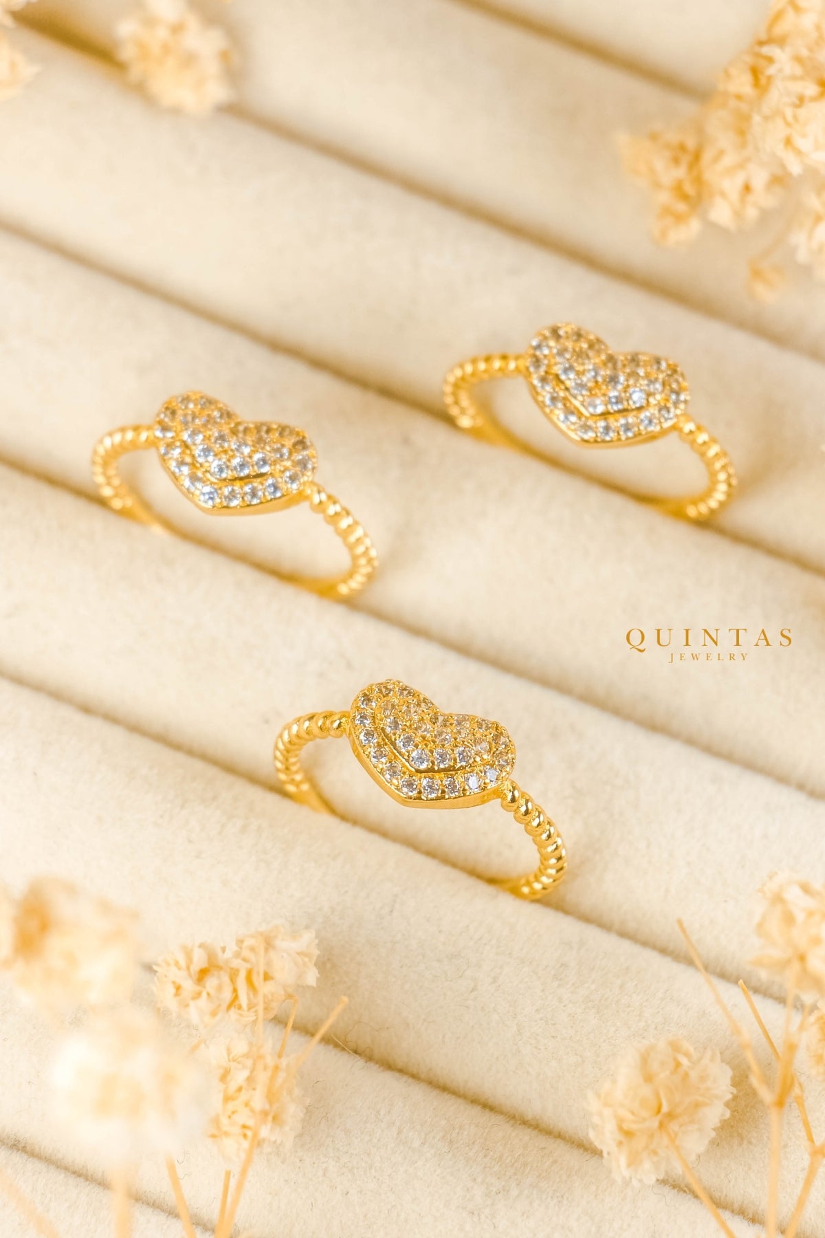 Luisa Heart Ring (Adjustable)