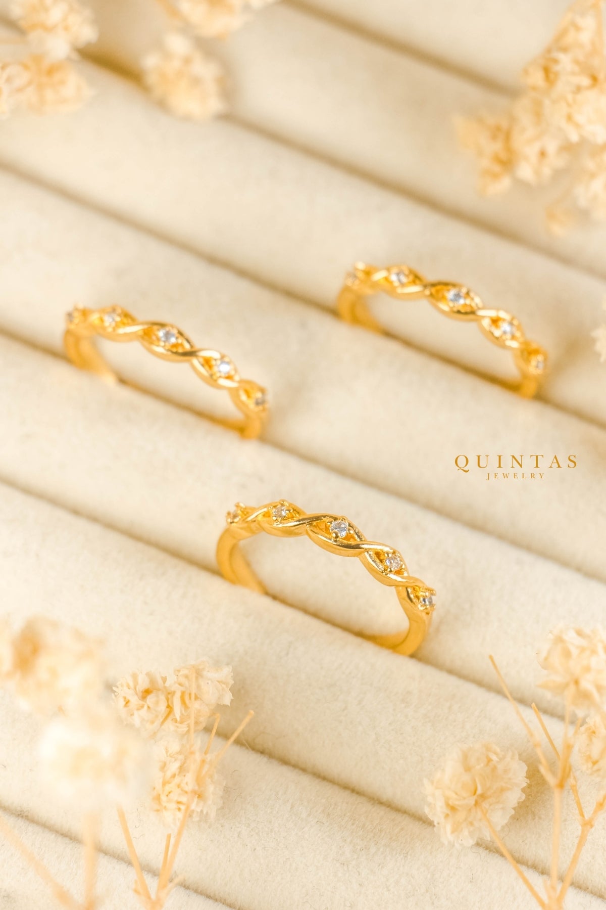 Elise Twisted Vine Ring (Adjustable)