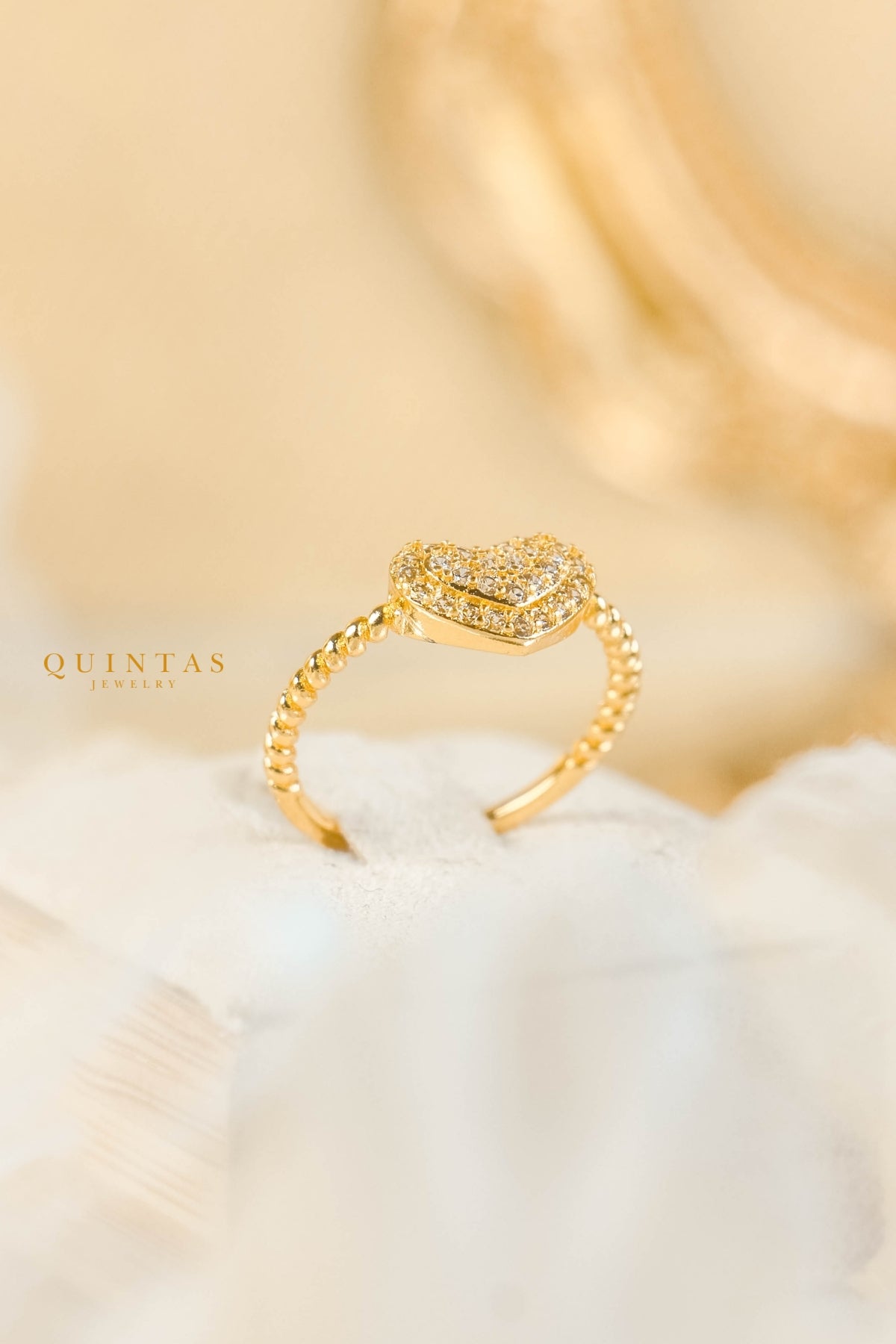 Luisa Heart Ring (Adjustable)