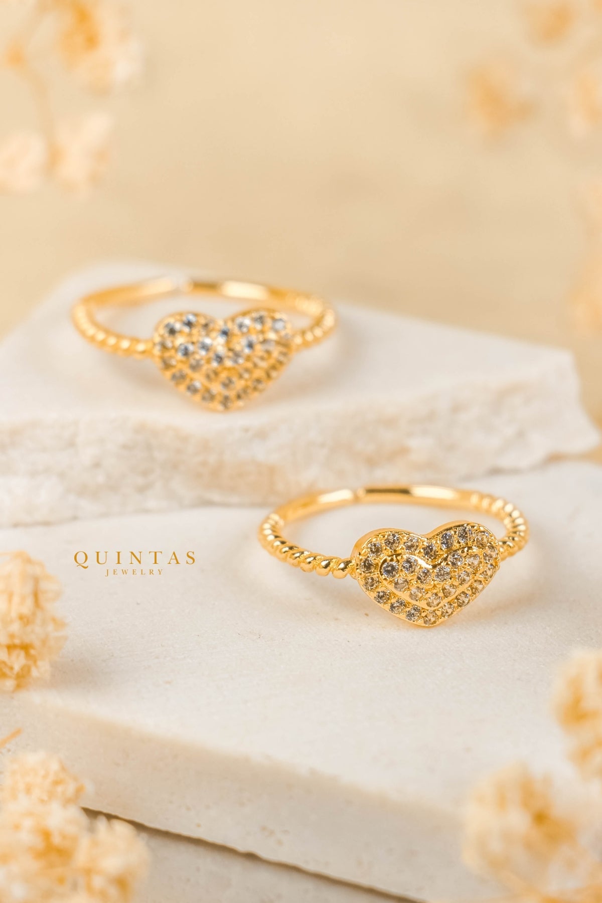 Luisa Heart Ring (Adjustable)