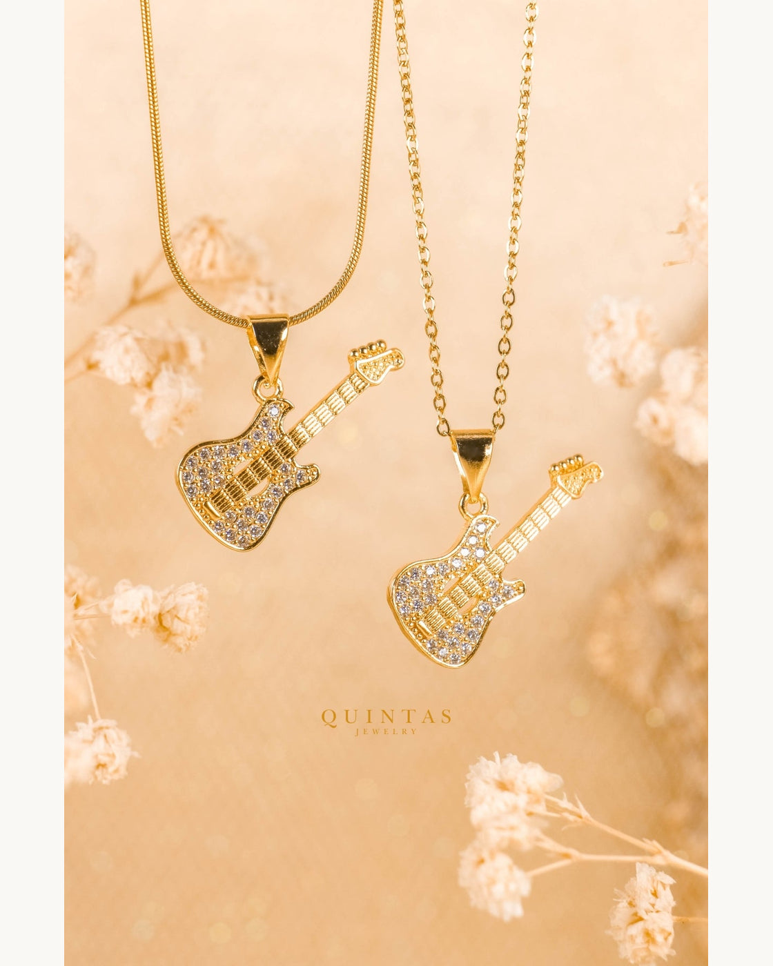 Guitar Charm Necklace