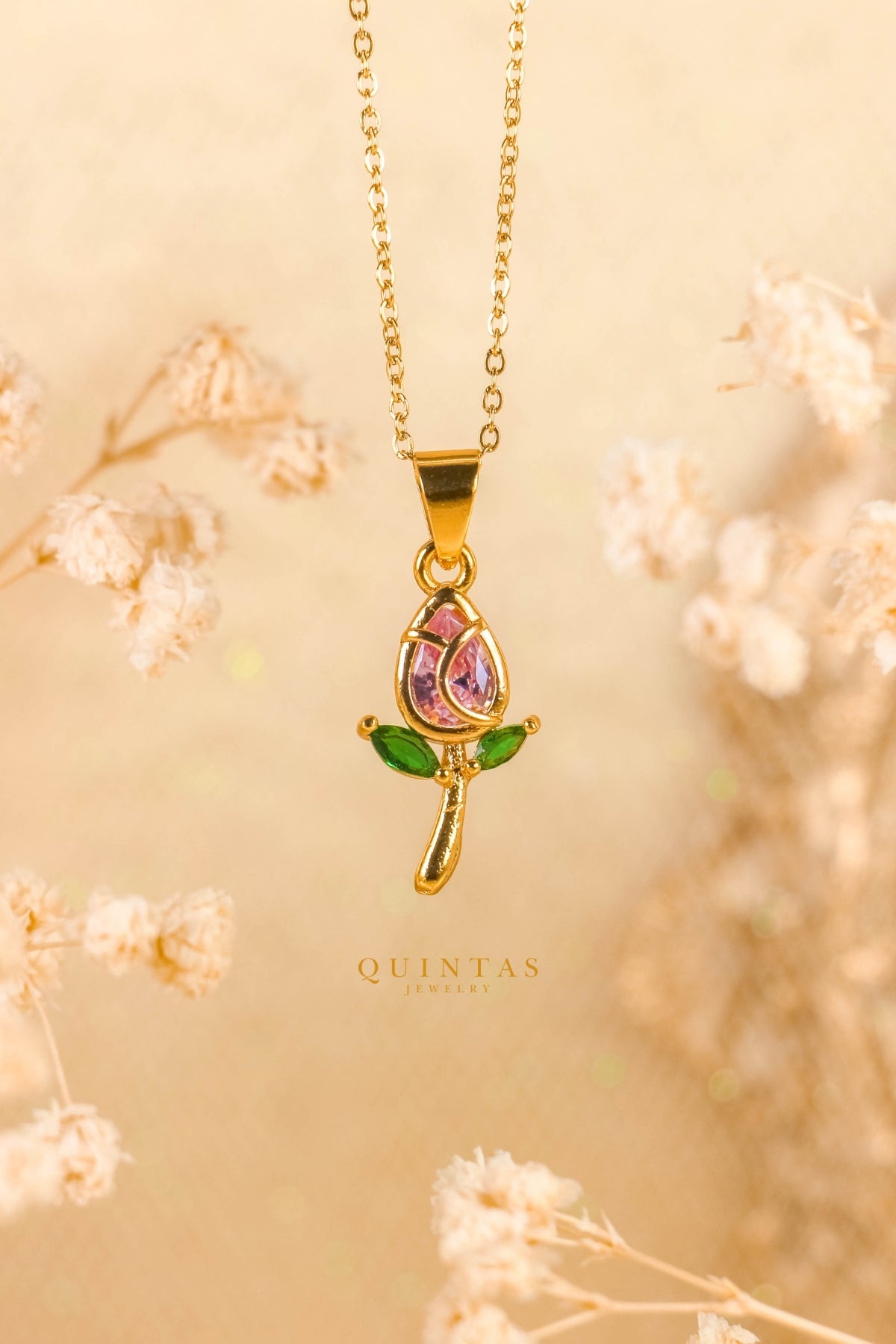 Aurielle Colored Tulip Necklace