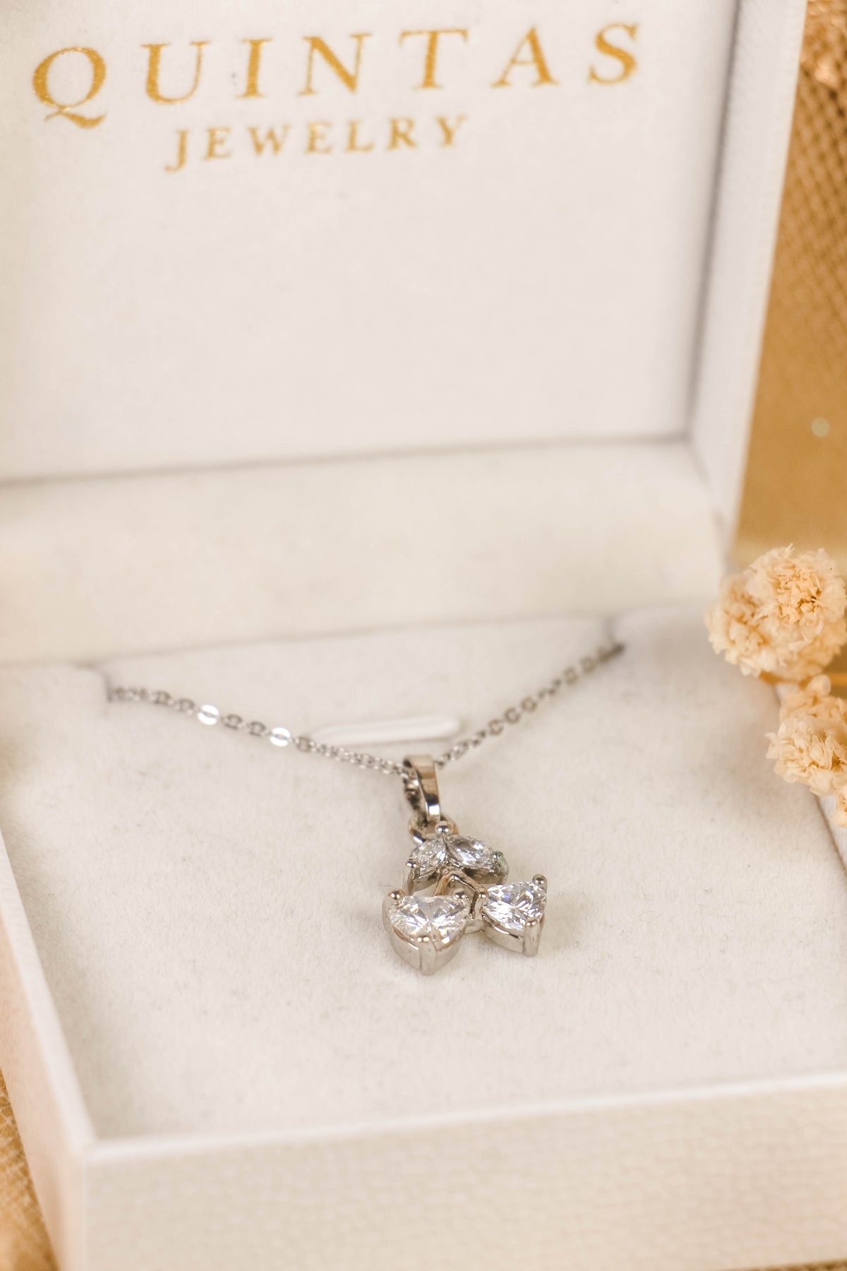 Sweetheart Cherry Silver Necklace