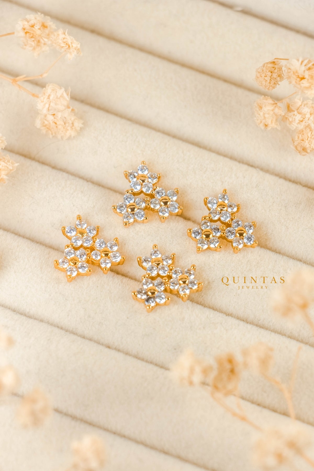 Estelle Flower Stud Earrings