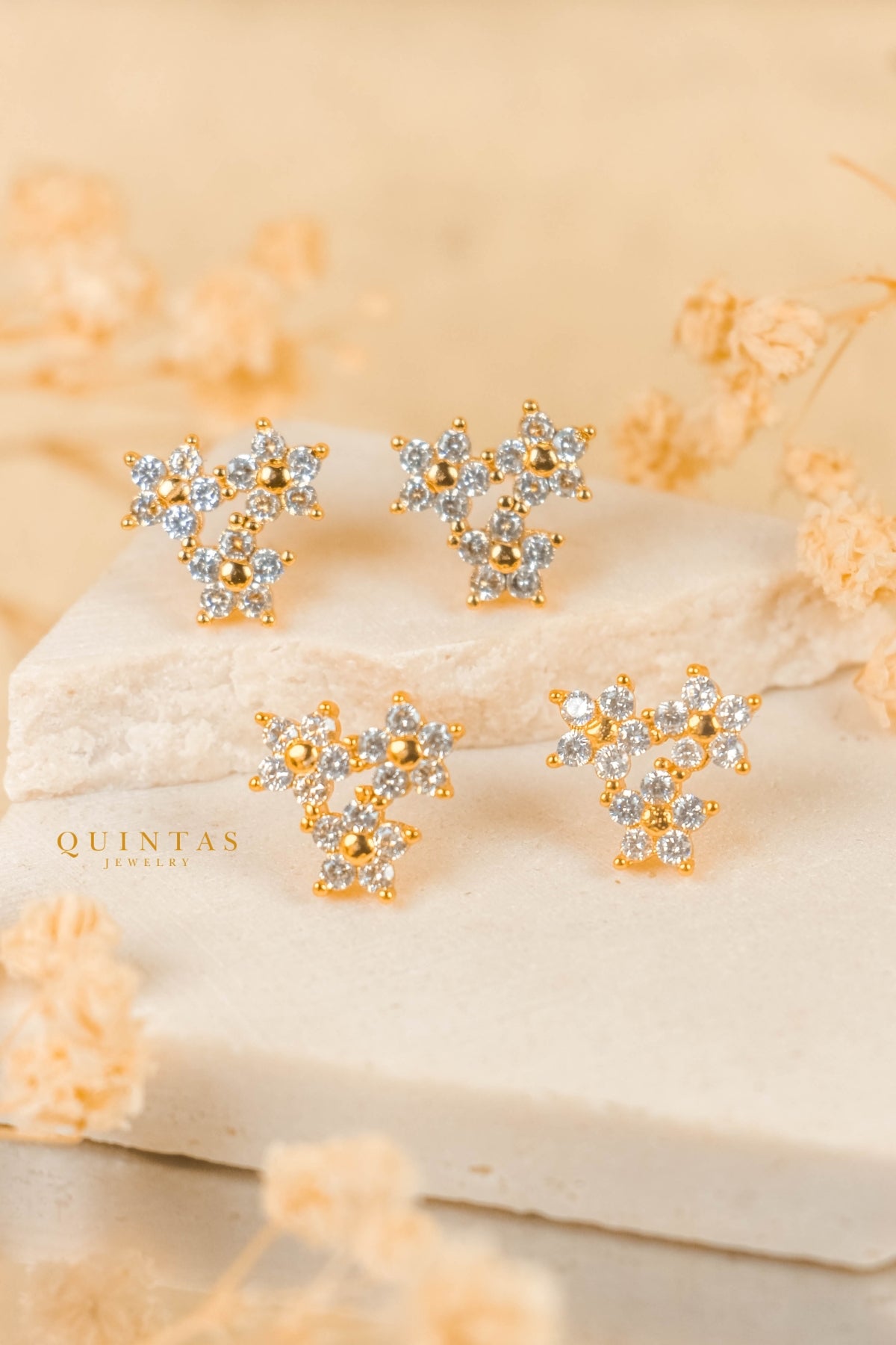Estelle Flower Stud Earrings