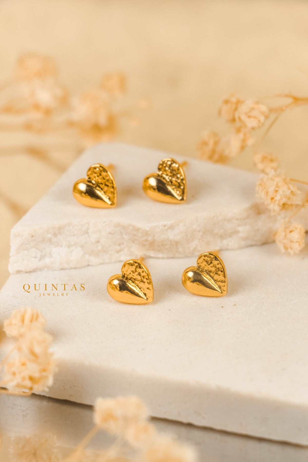 Sitti Heart Stud Earrings