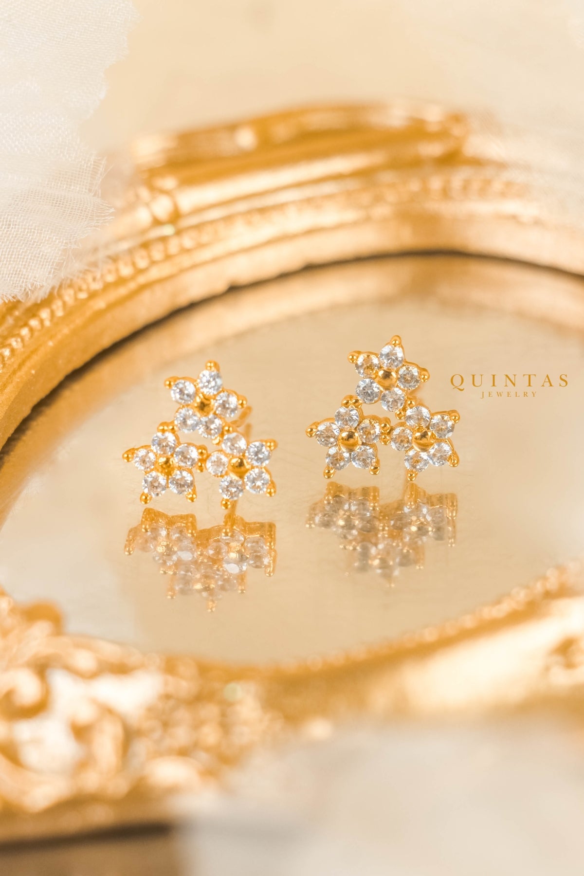 Estelle Flower Stud Earrings