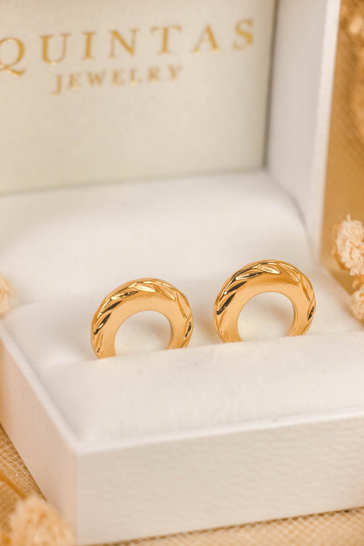 Lara Sculpted Hoop Earrings