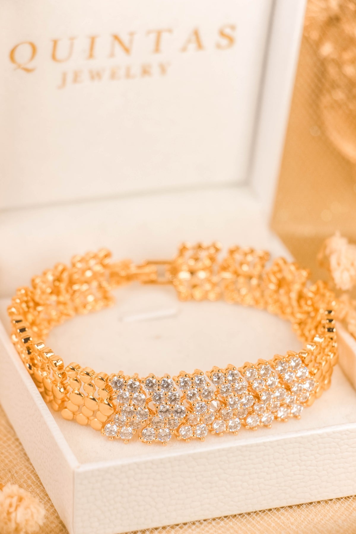 Cassia Diamond Mesh Bracelet