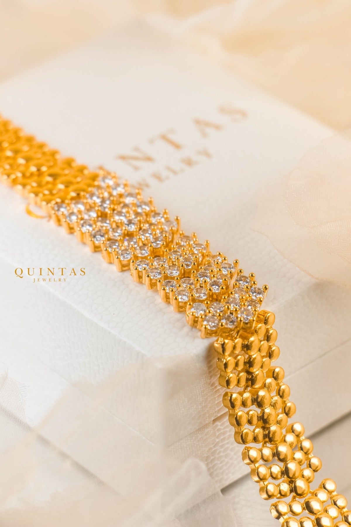 Cassia Diamond Mesh Bracelet
