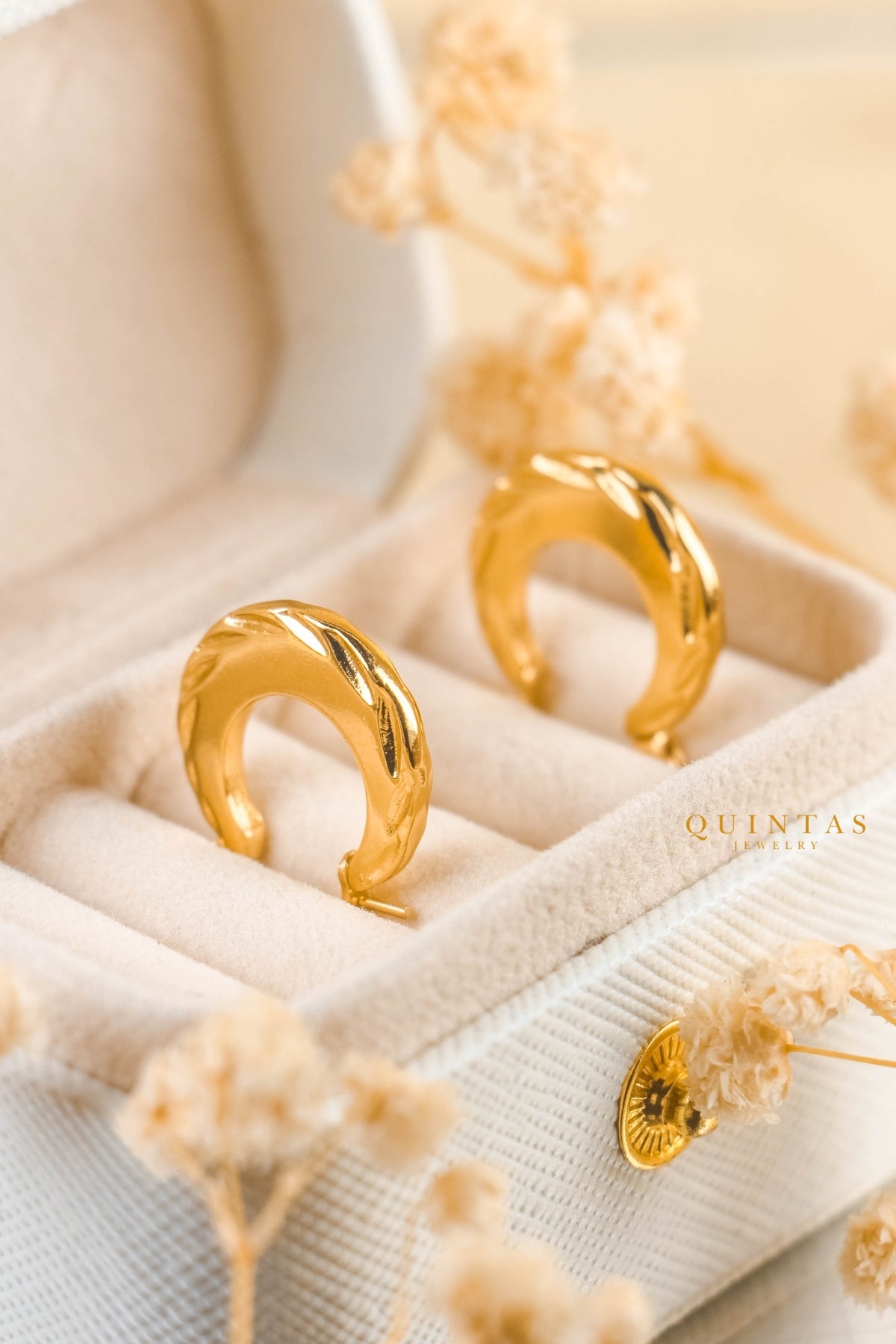 Lara Sculpted Hoop Earrings