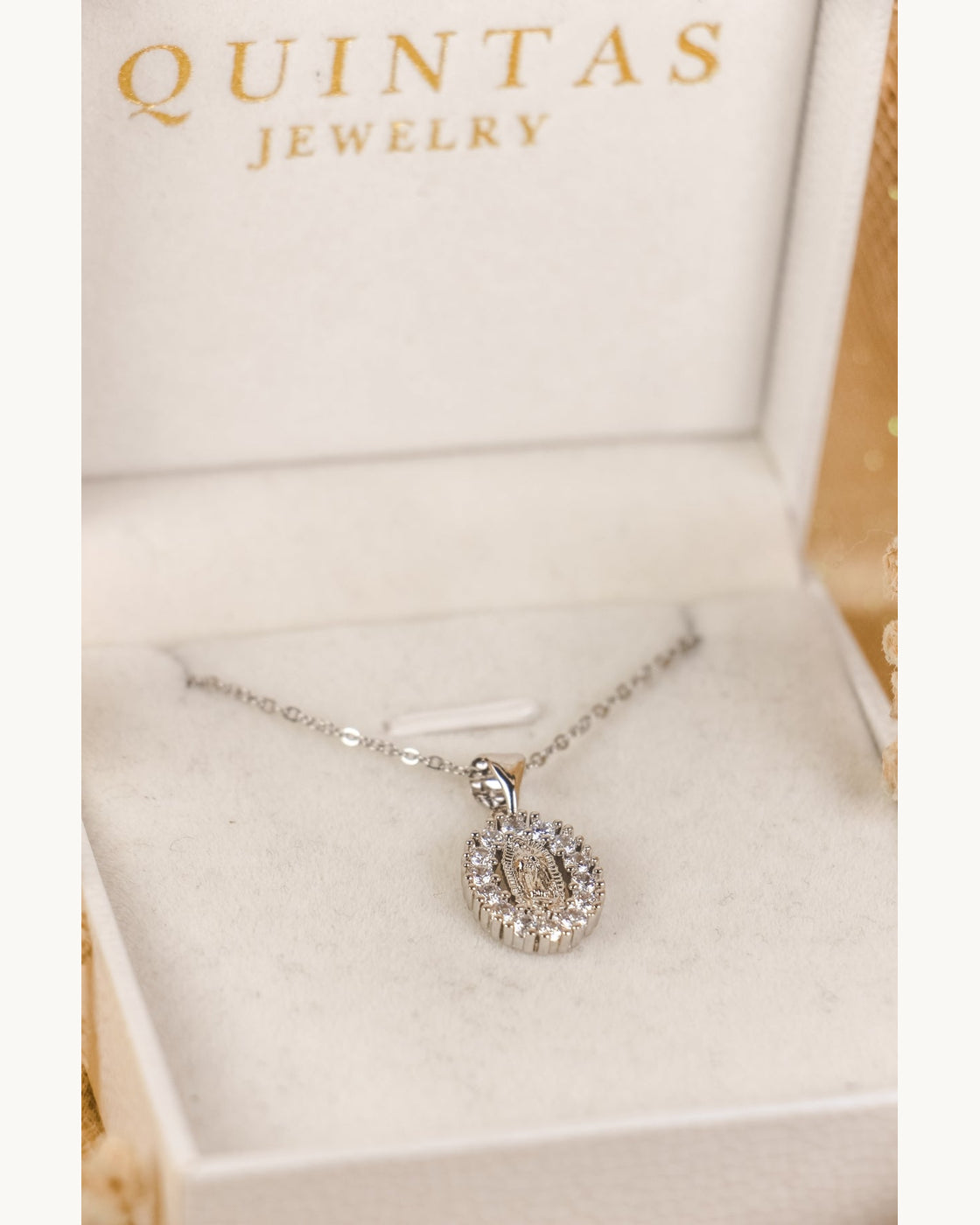 Sacred Guadalupe Silver Necklace