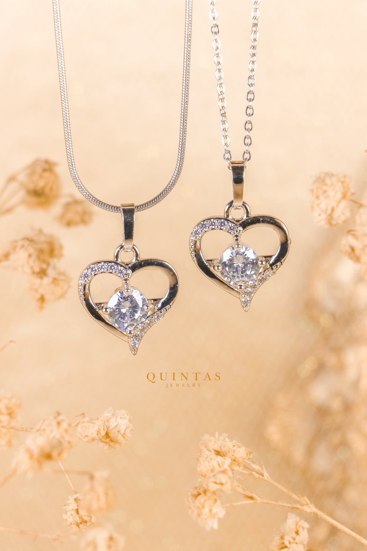 Tender Heart Silver Necklace