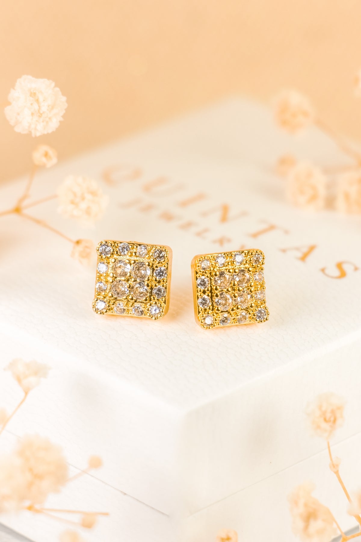 Emma Square Stud Earrings