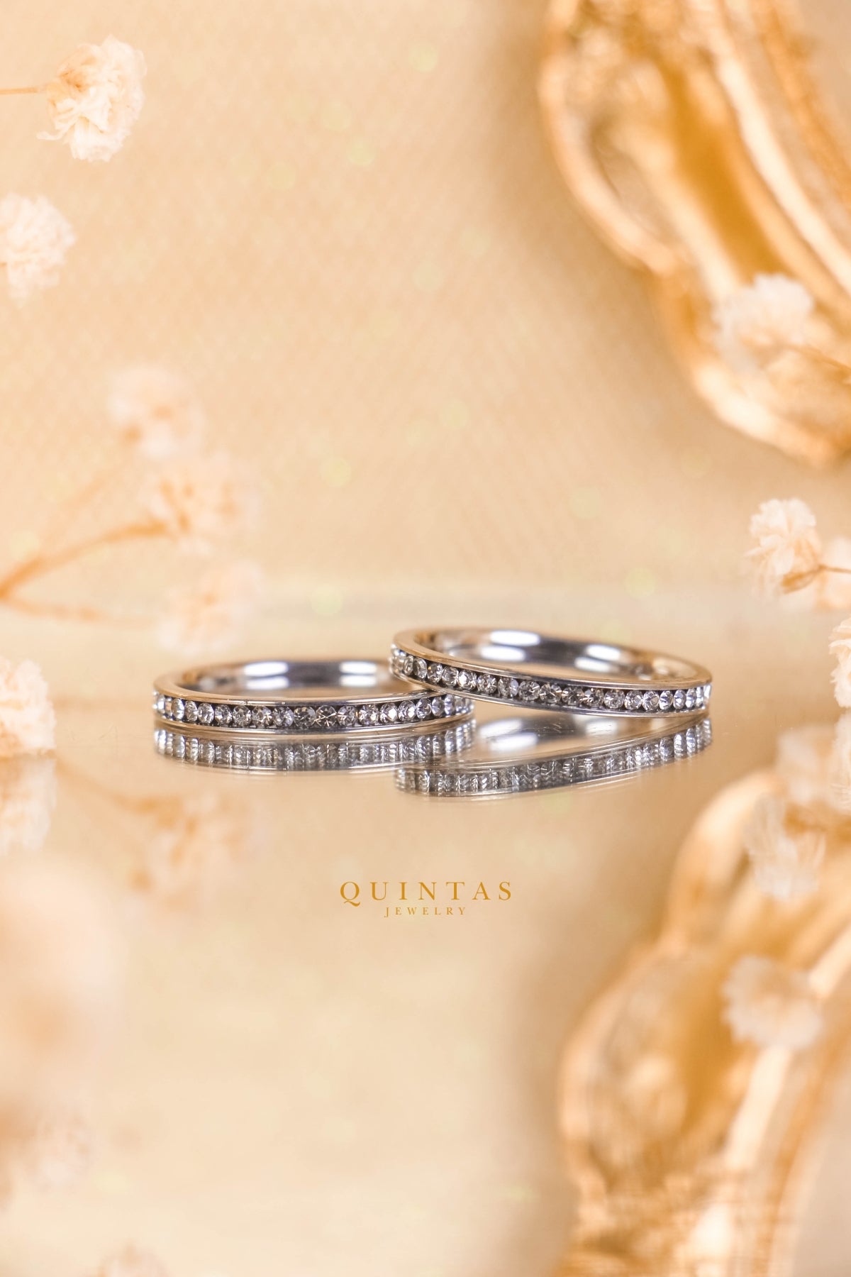 White Diamond Silver Ring