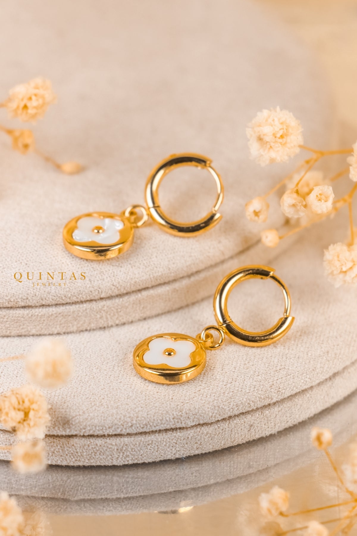 Grace Clover Drop Earrings
