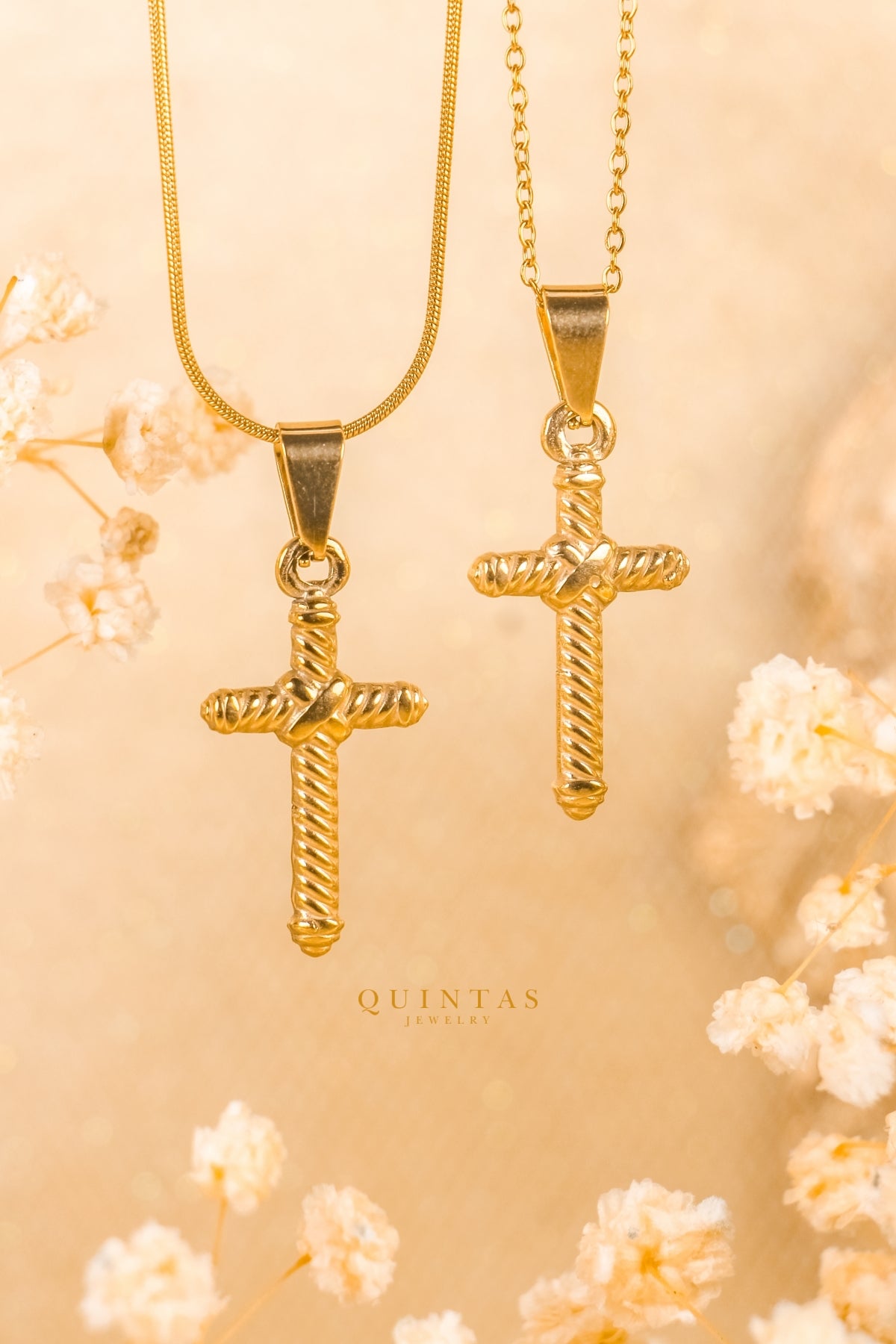 Callisto Rope Cross Necklace