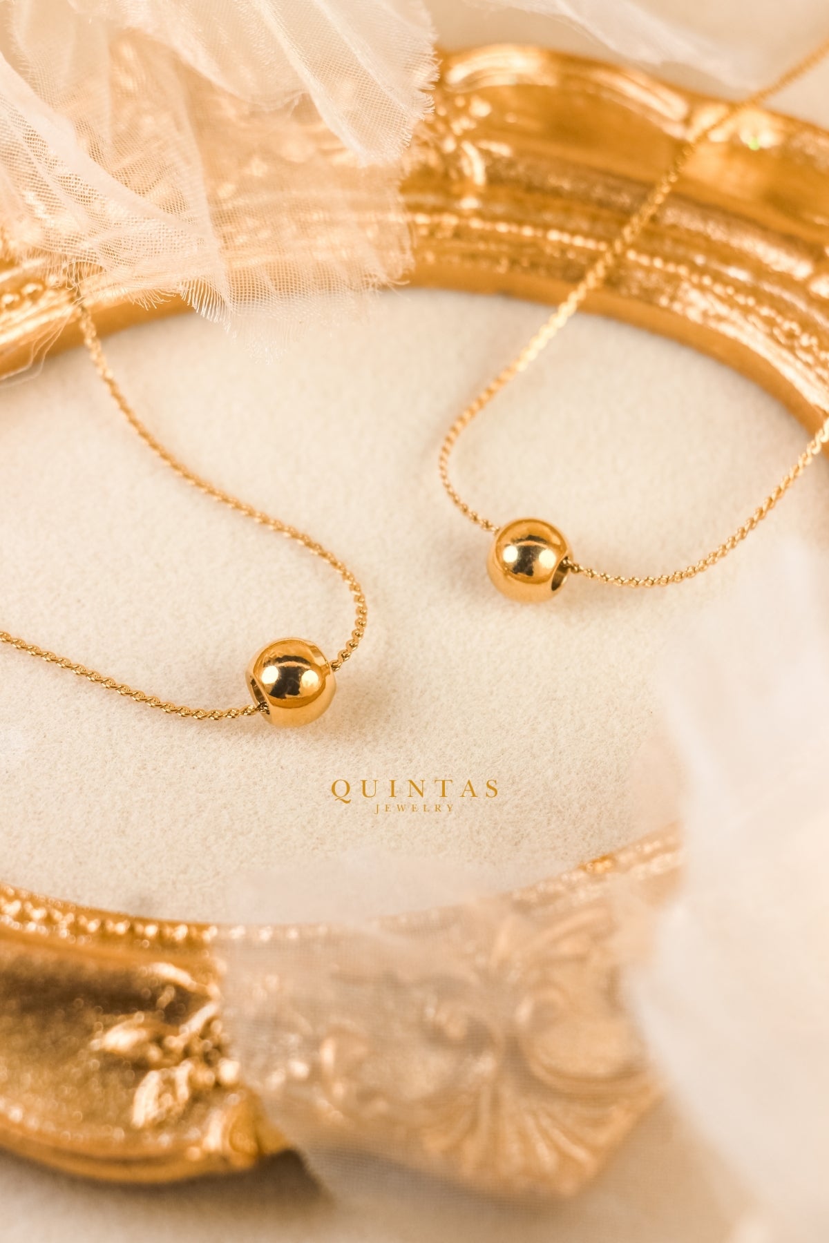 Golden Bead Necklace