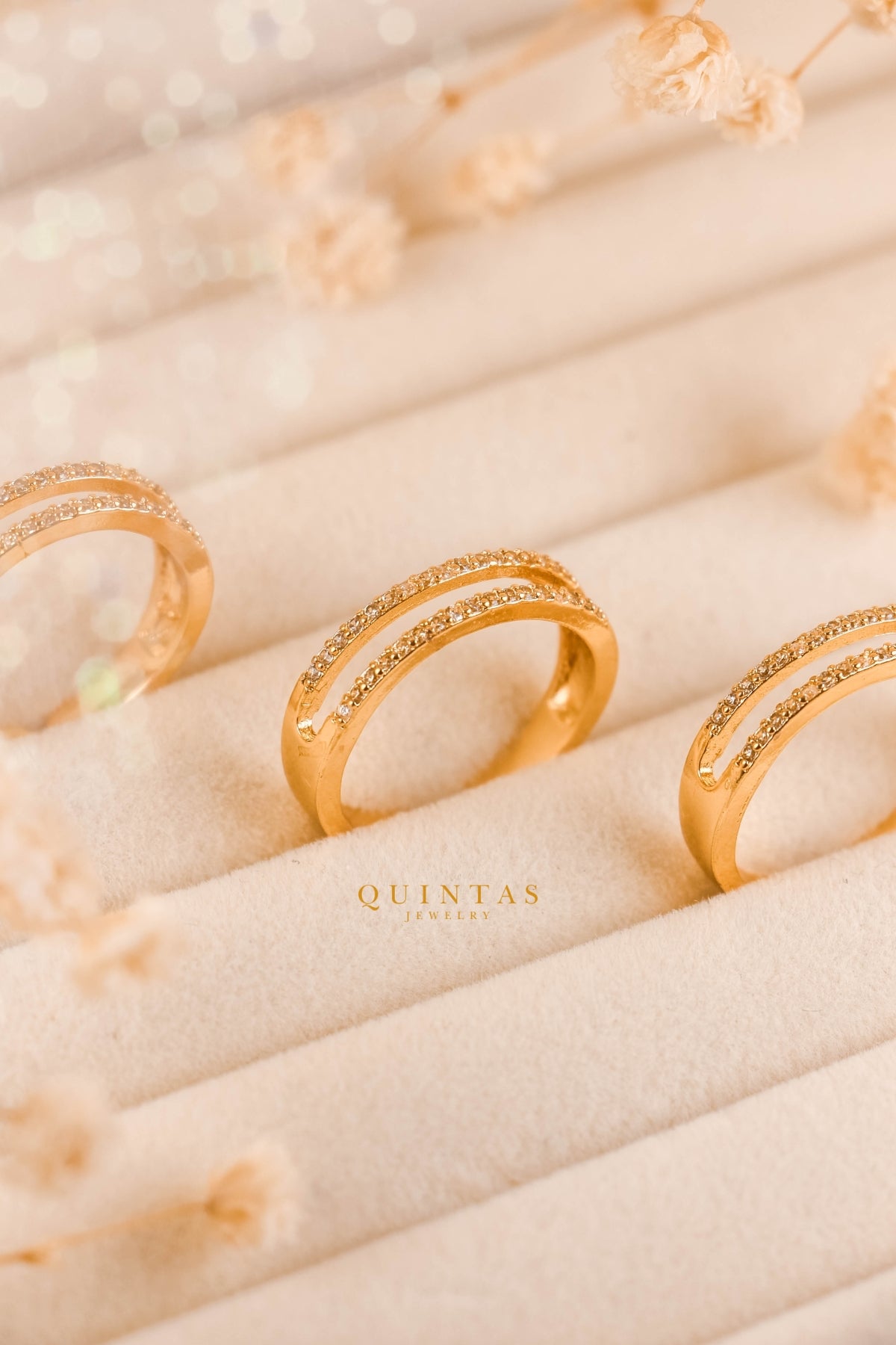 Adriana Double Bar Ring (Adjustable)