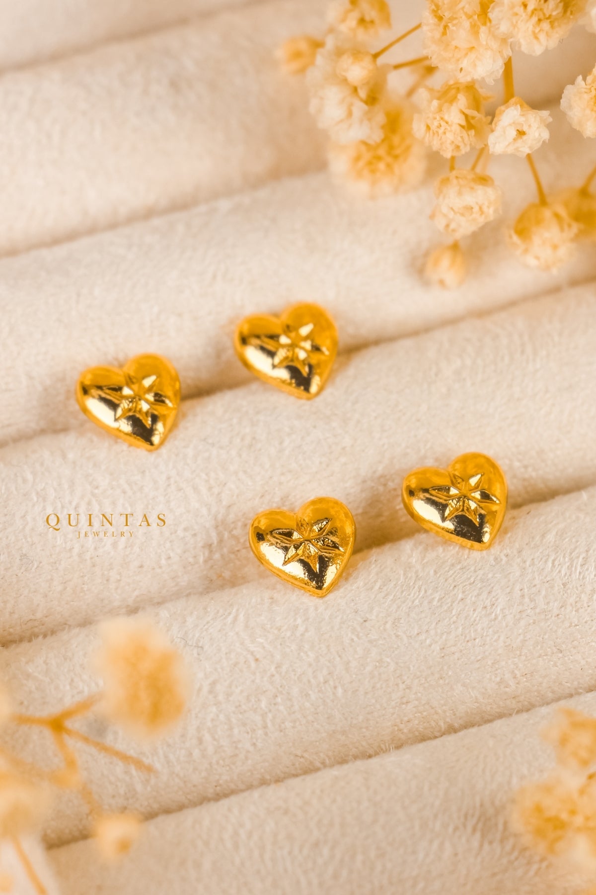 Wish Heart Stud Earrings