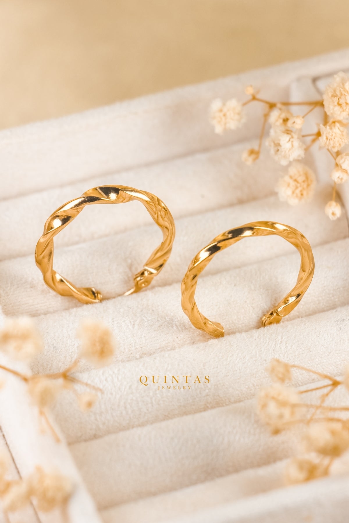 Seraphine Twisted Hoop Earrings