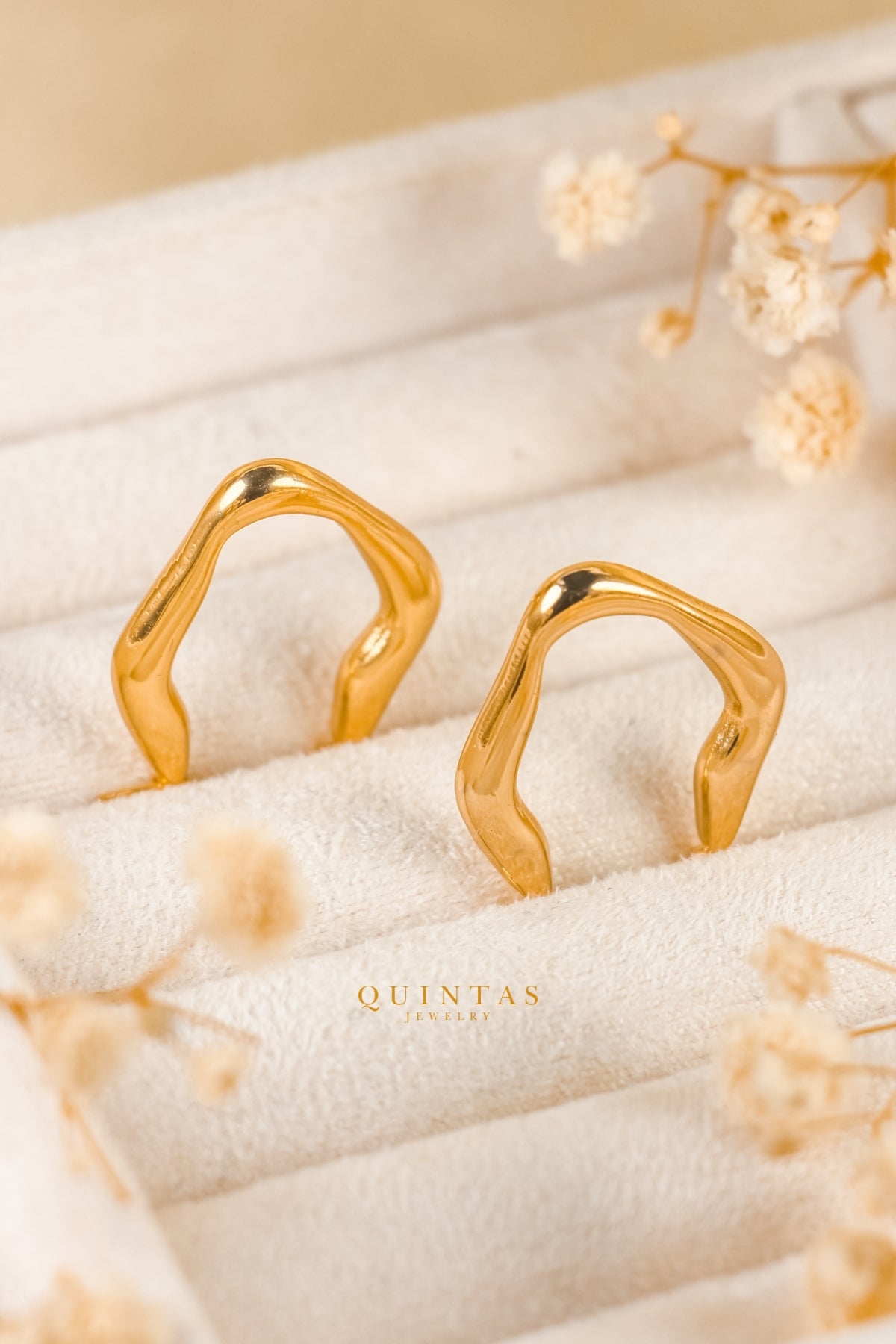 Vela Wave Hoop Earrings