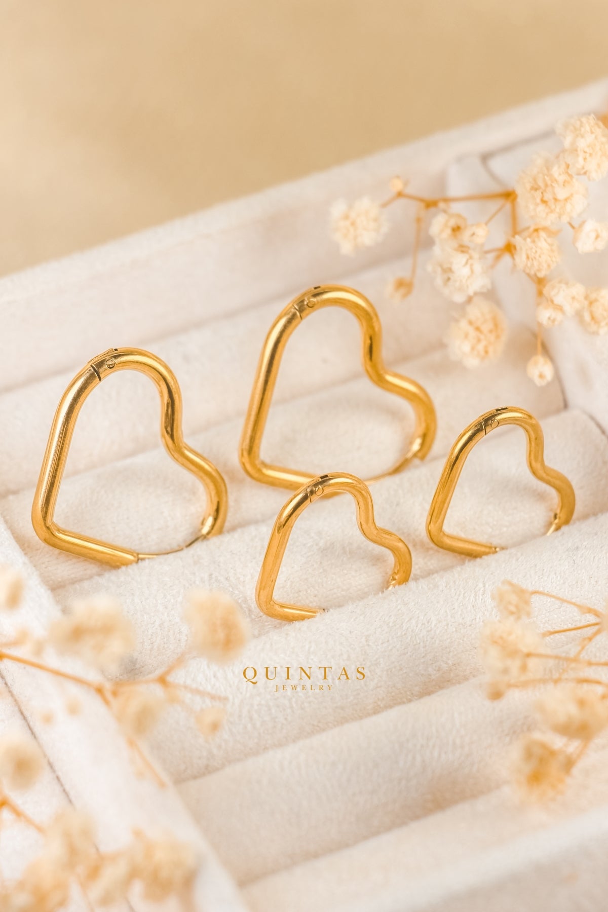 Amor Heart Hoop Earrings