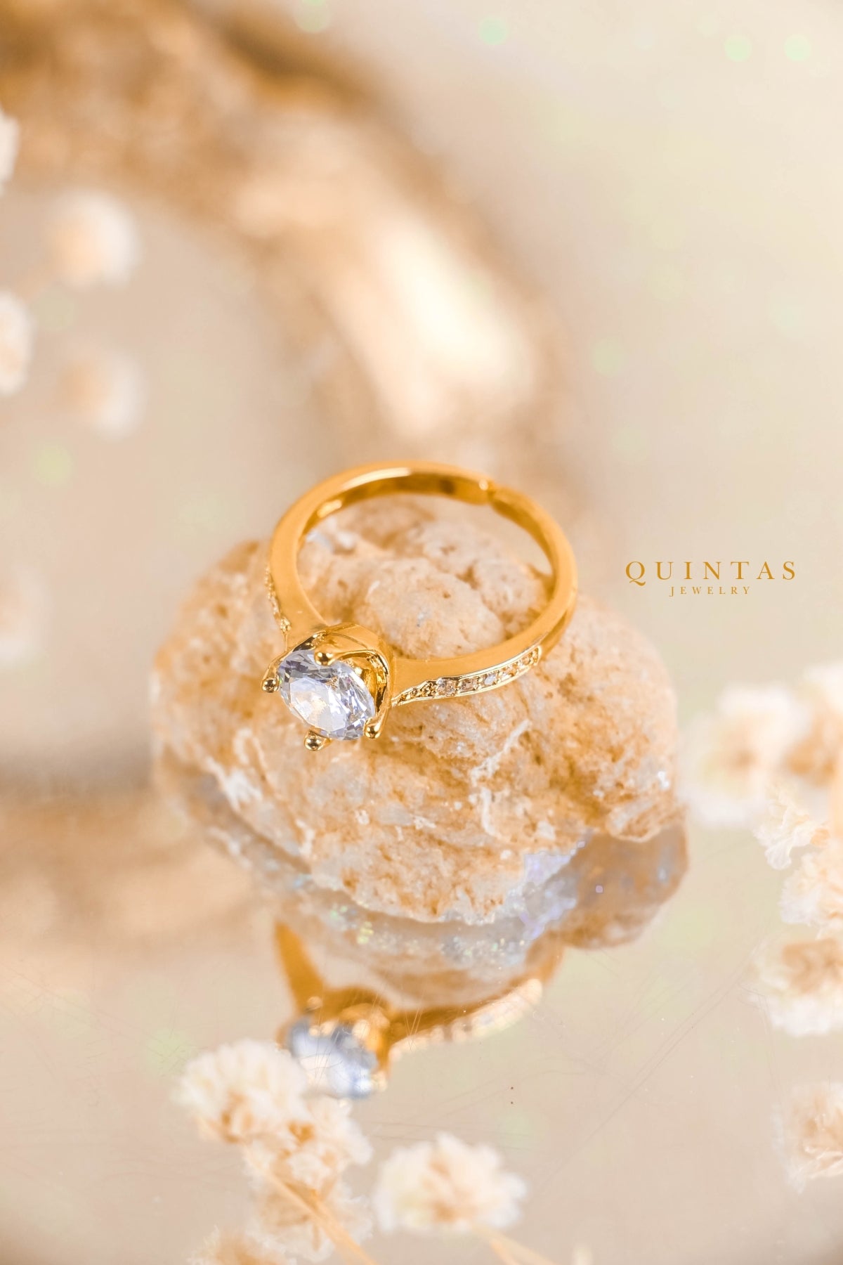 Katherine Diamond Circle Ring (Adjustable)