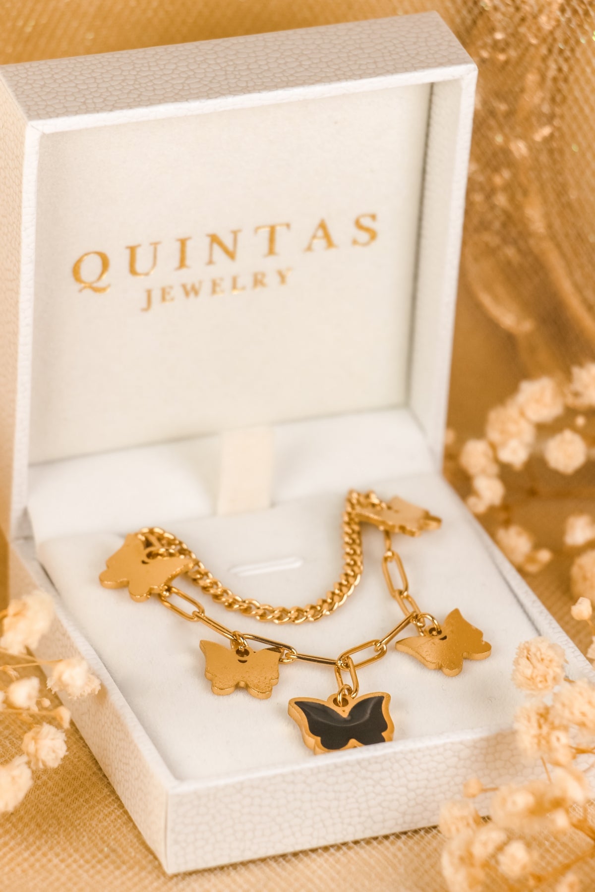 Midnight Butterfly Bracelet