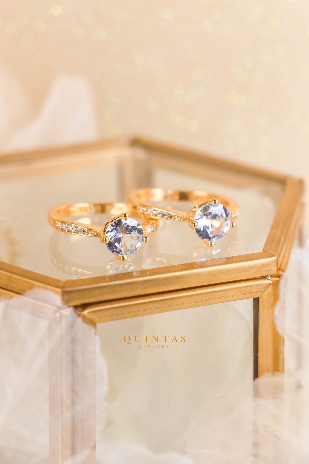 Katherine Diamond Circle Ring (Adjustable)