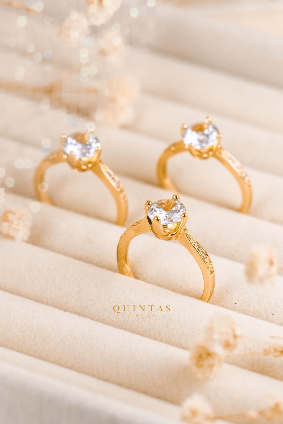 Katherine Diamond Circle Ring (Adjustable)