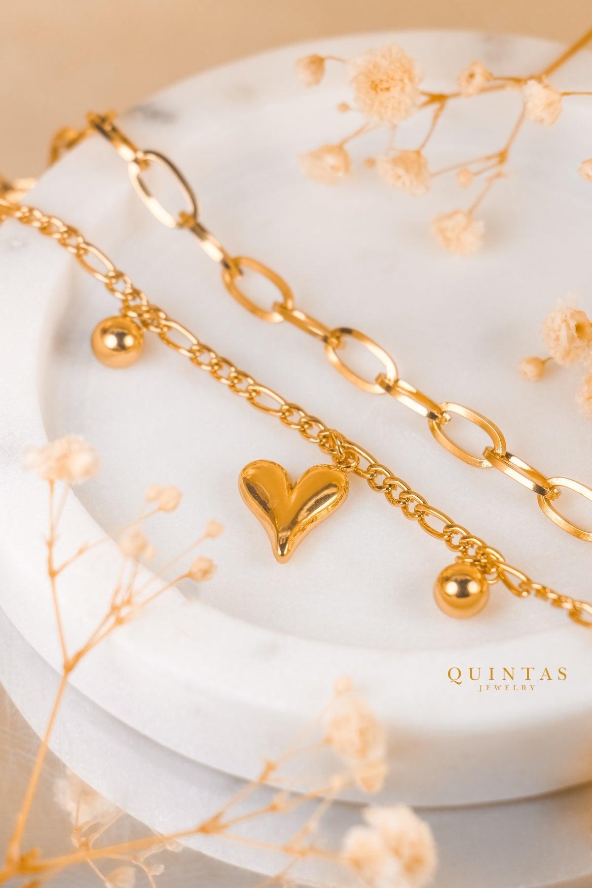 Juliette Heart Charm Bracelet
