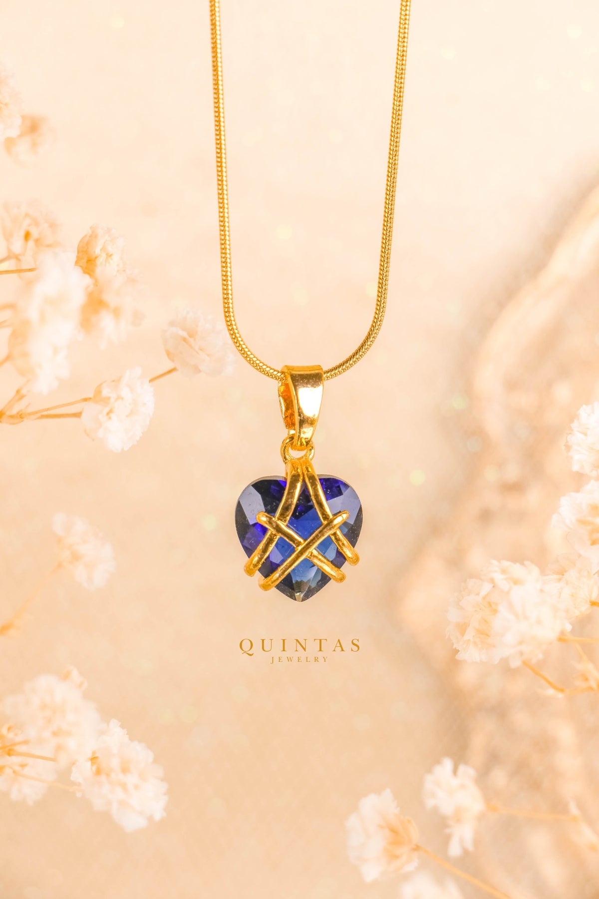 Royal Diamond Heart Necklace