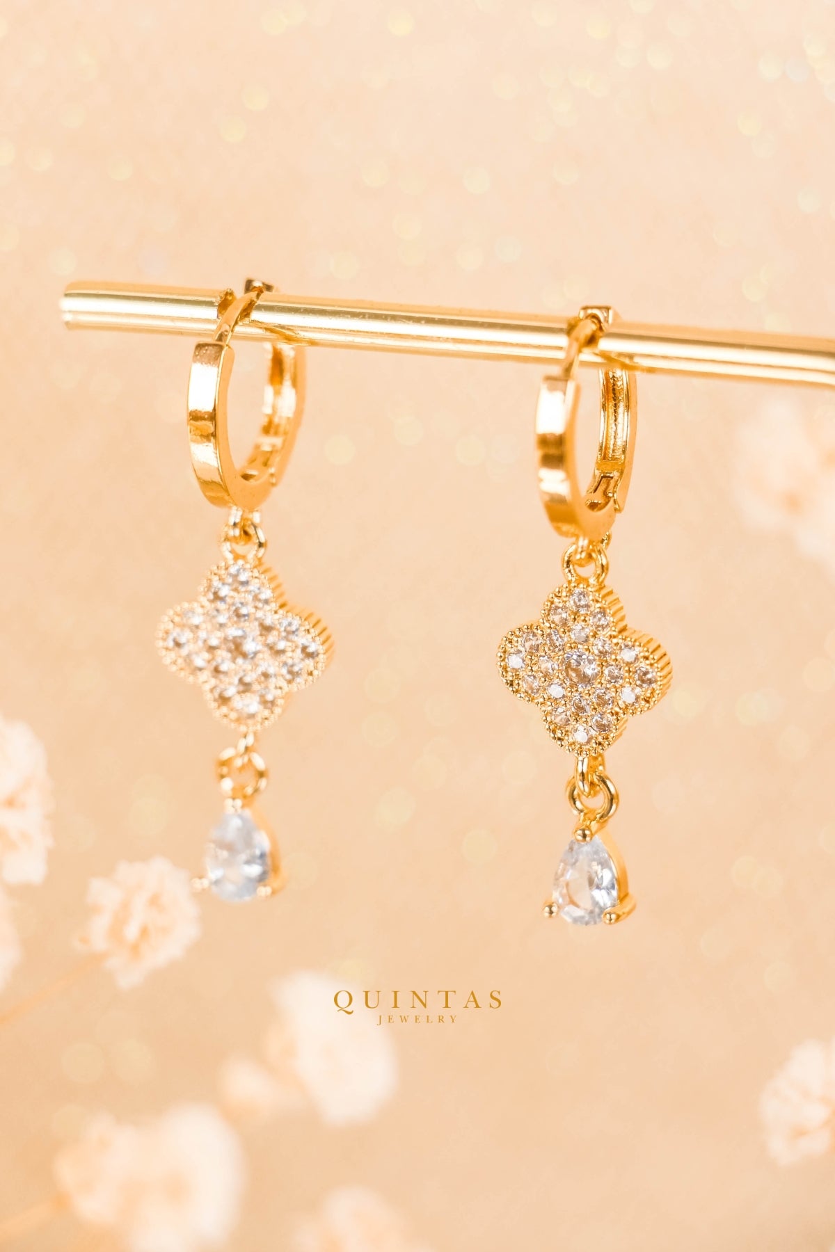 Alhambra Diamond Hoop Earrings