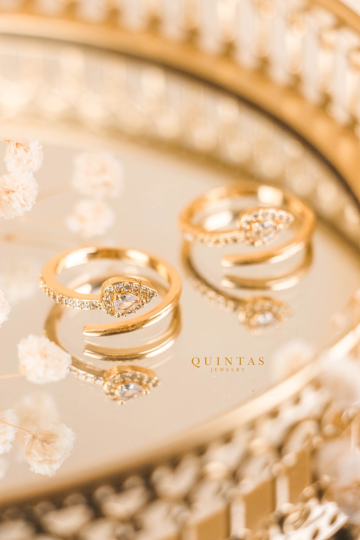 Allison Snake Diamond Ring (Adjustable)