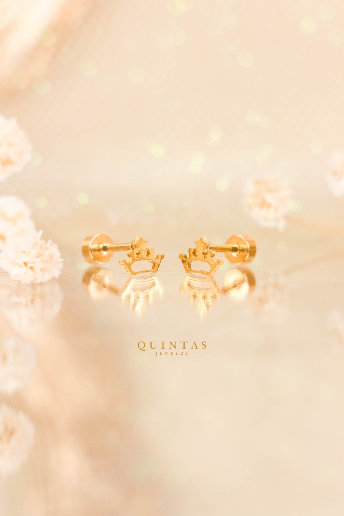 Pia's Crown Stud Earrings