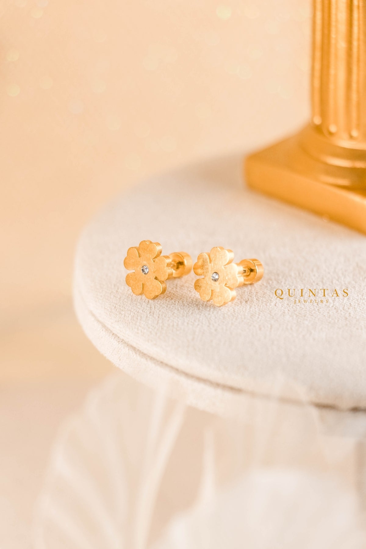 Jasmine Flower Stud Earrings