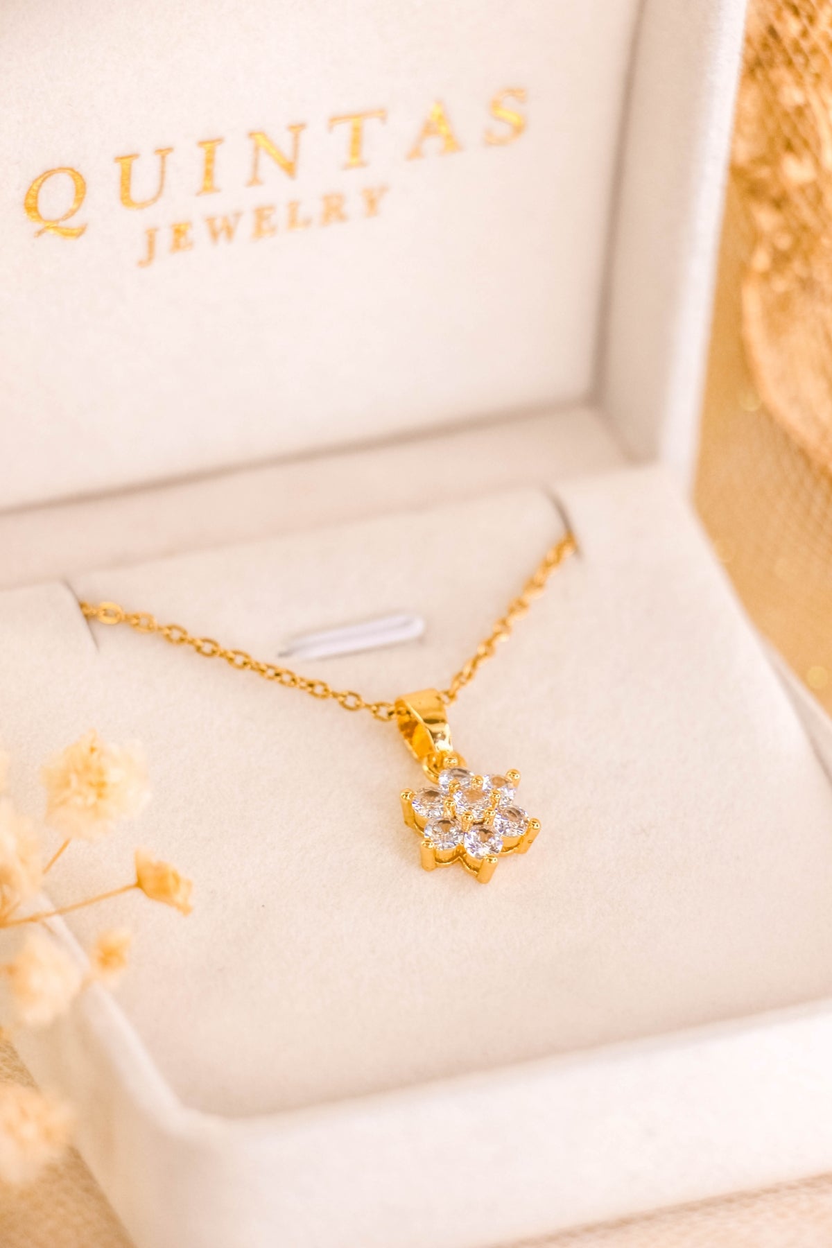 Crystal Flower Necklace