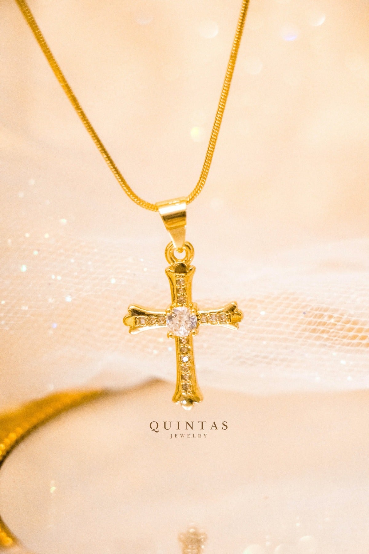 Faith Cross Diamond Necklace