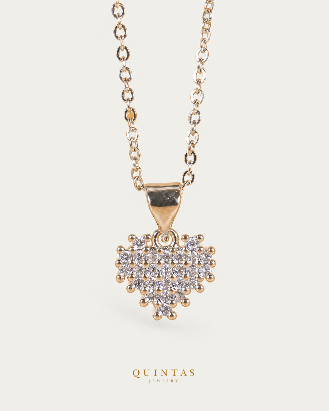 Zirconia Heart Silver Necklace — main view, canonical brand mark