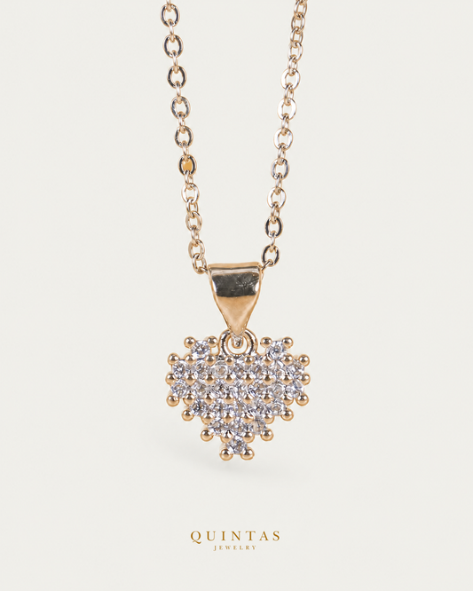 Zirconia Heart Silver Necklace — main view, canonical brand mark