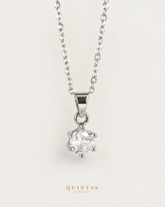 Eloise Diamond Silver Necklace — main view, canonical brand mark