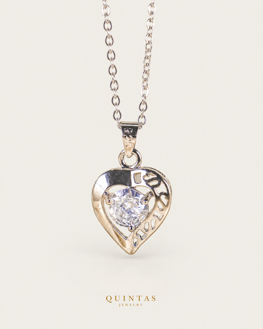 Guarded Heart Silver Necklace — main view, canonical brand mark