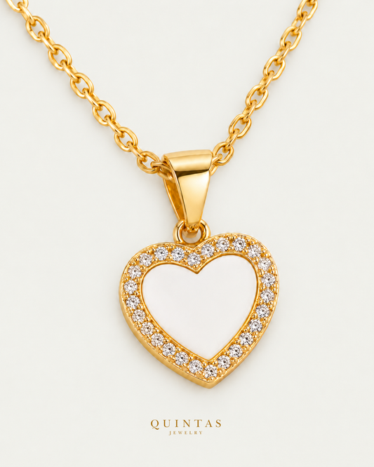 Colors of the Heart Necklace — exact source-supported main framing and jewelry unchanged, authentic canonical logo