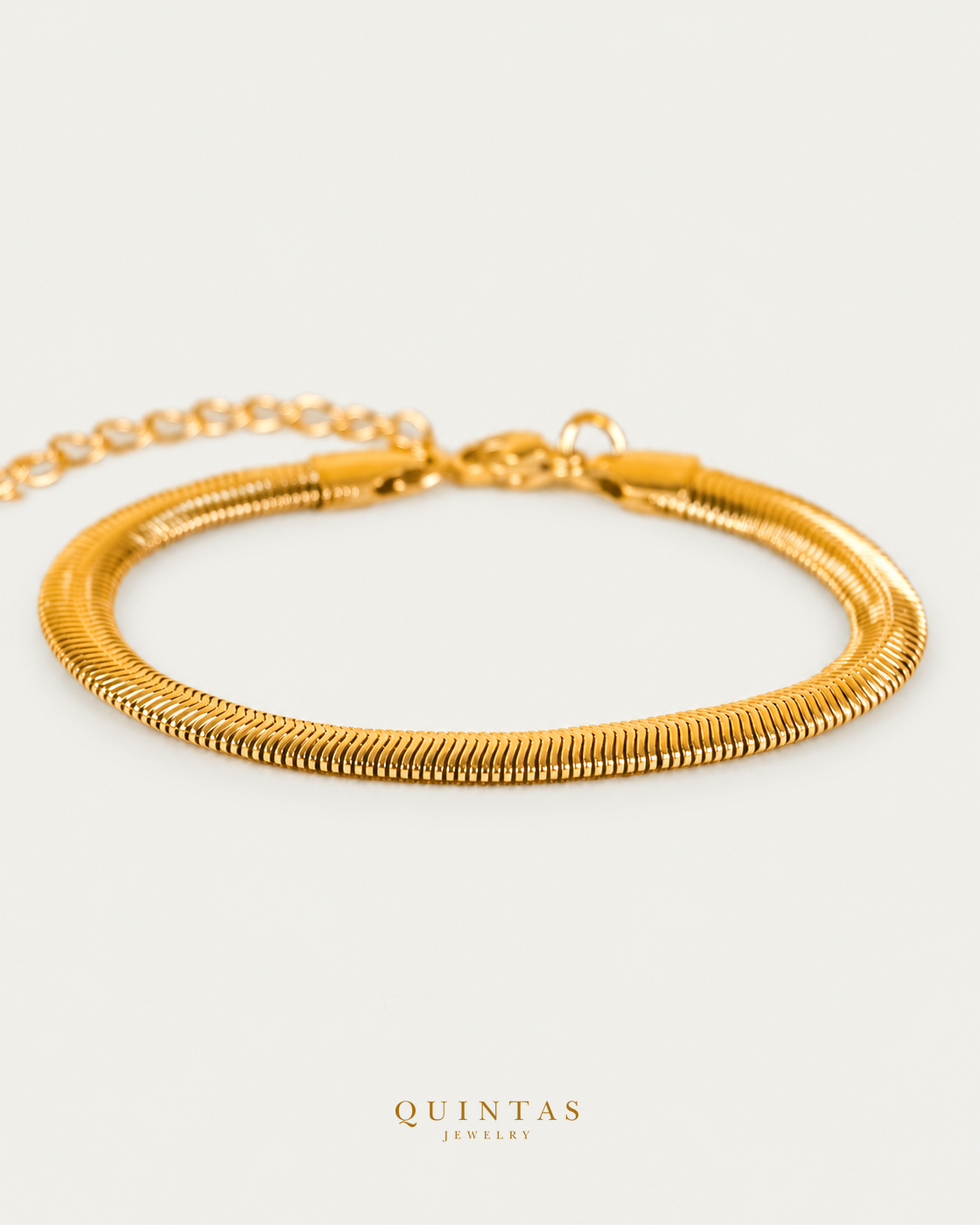 Flat Snake Bracelet — source-verified original crop retained, canonical logo; no size attribution