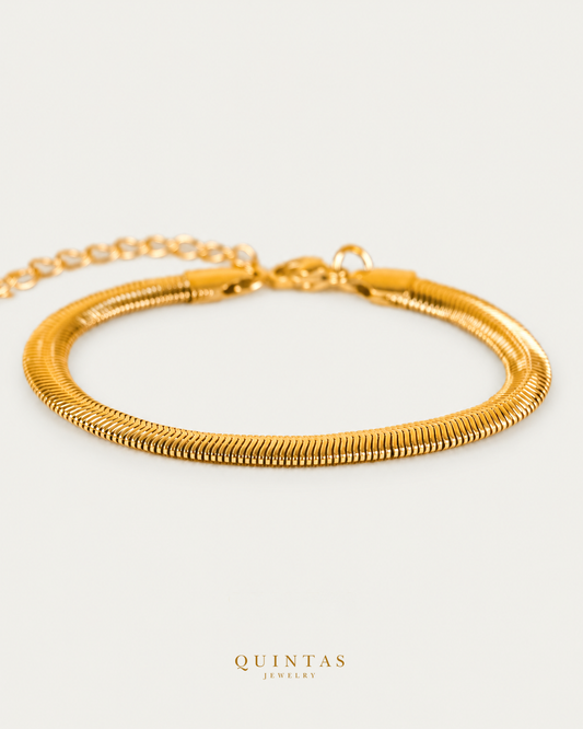 Flat Snake Bracelet — source-verified original crop retained, canonical logo; no size attribution