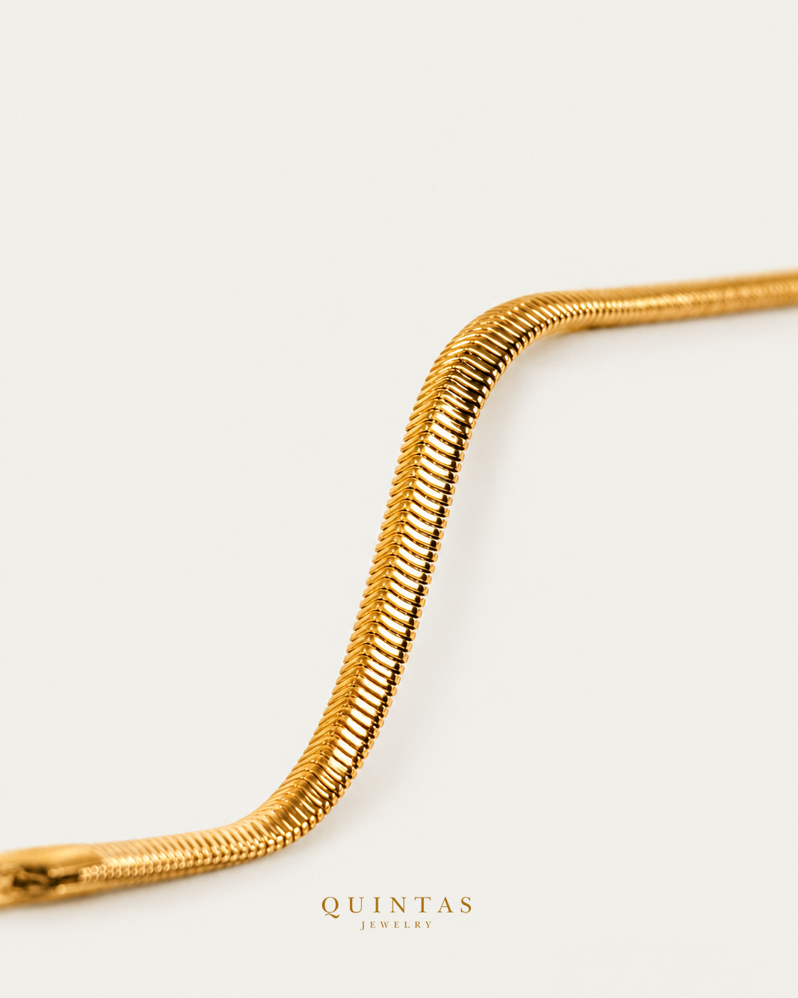 Flat Snake Bracelet — source-verified original crop retained, canonical logo; no size attribution
