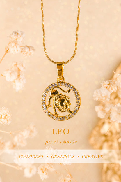 QUINTAS Zodiac Sign 18k Necklace