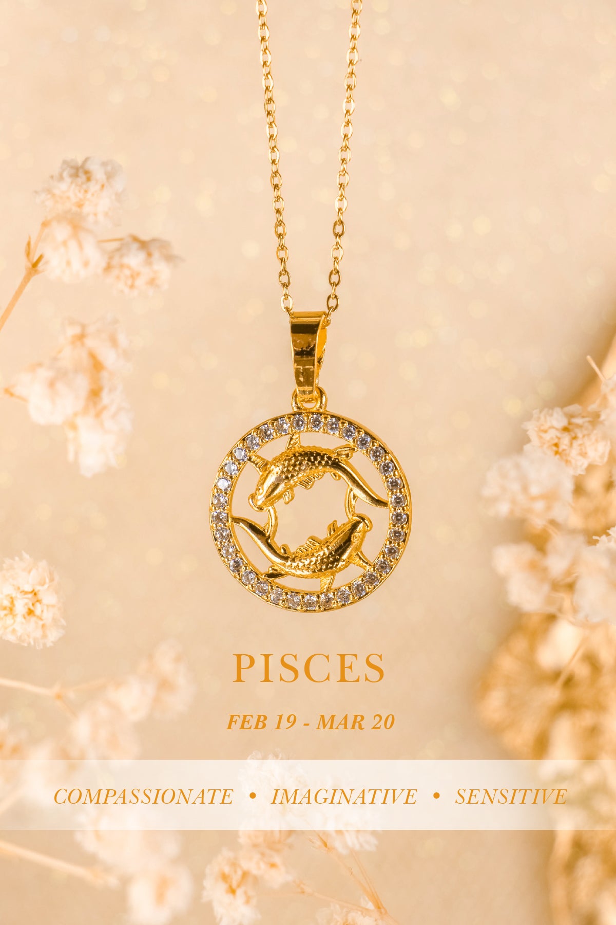 QUINTAS Zodiac Sign 18k Necklace